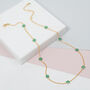 Antibes Chrysoprase And Gold Plated Necklace, thumbnail 1 of 4