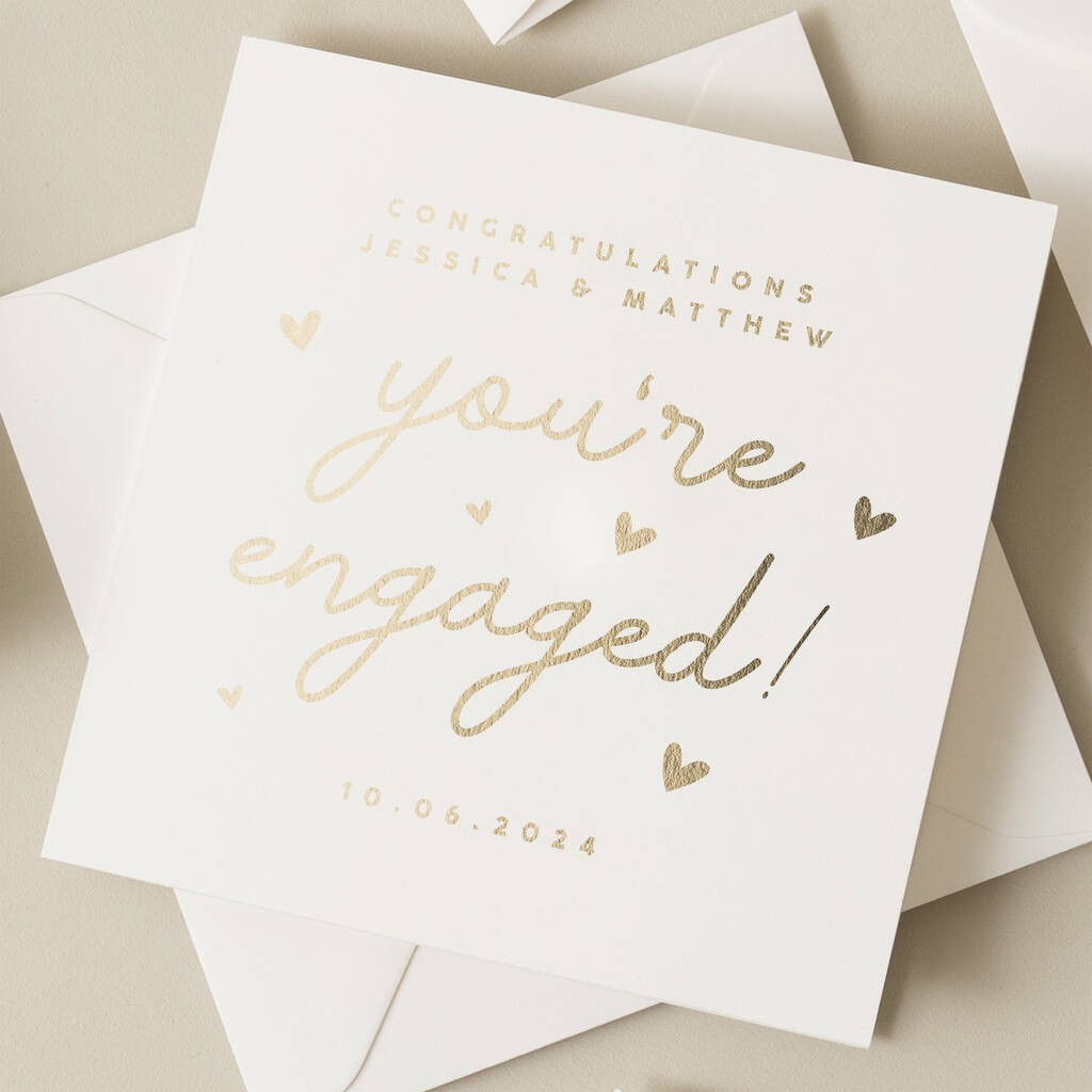 Congratulations Engagement Card By Twist Stationery ...
