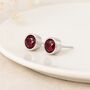 Sterling Silver July Birthstone Stud Earrings – 7mm, thumbnail 1 of 9