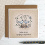 A Perfect Pair Of Lovebirds, Personalised Wedding Card, thumbnail 1 of 3