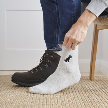 Black Schnauzer Dog Walking Socks The Perfect Gift For Dog Lovers, 5 of 12