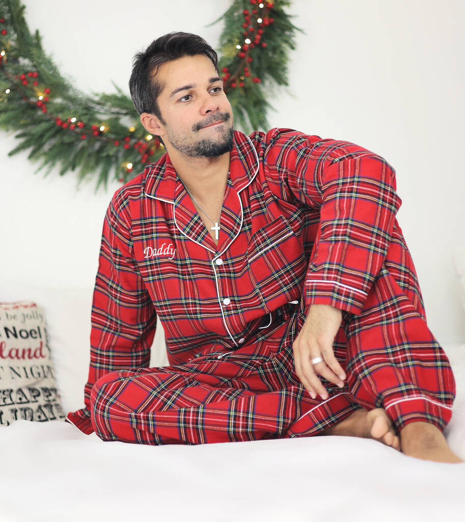 Men's Personalised Tartan Luxury Pyjama, 1 of 2