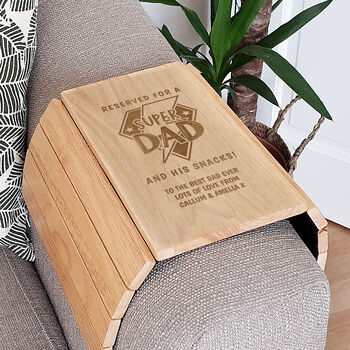 Personalised Super Dad Father's Day Sofa Tray, 2 of 3