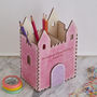 Personalised Princess Castle Pen Pot Desk Tidy, thumbnail 2 of 7