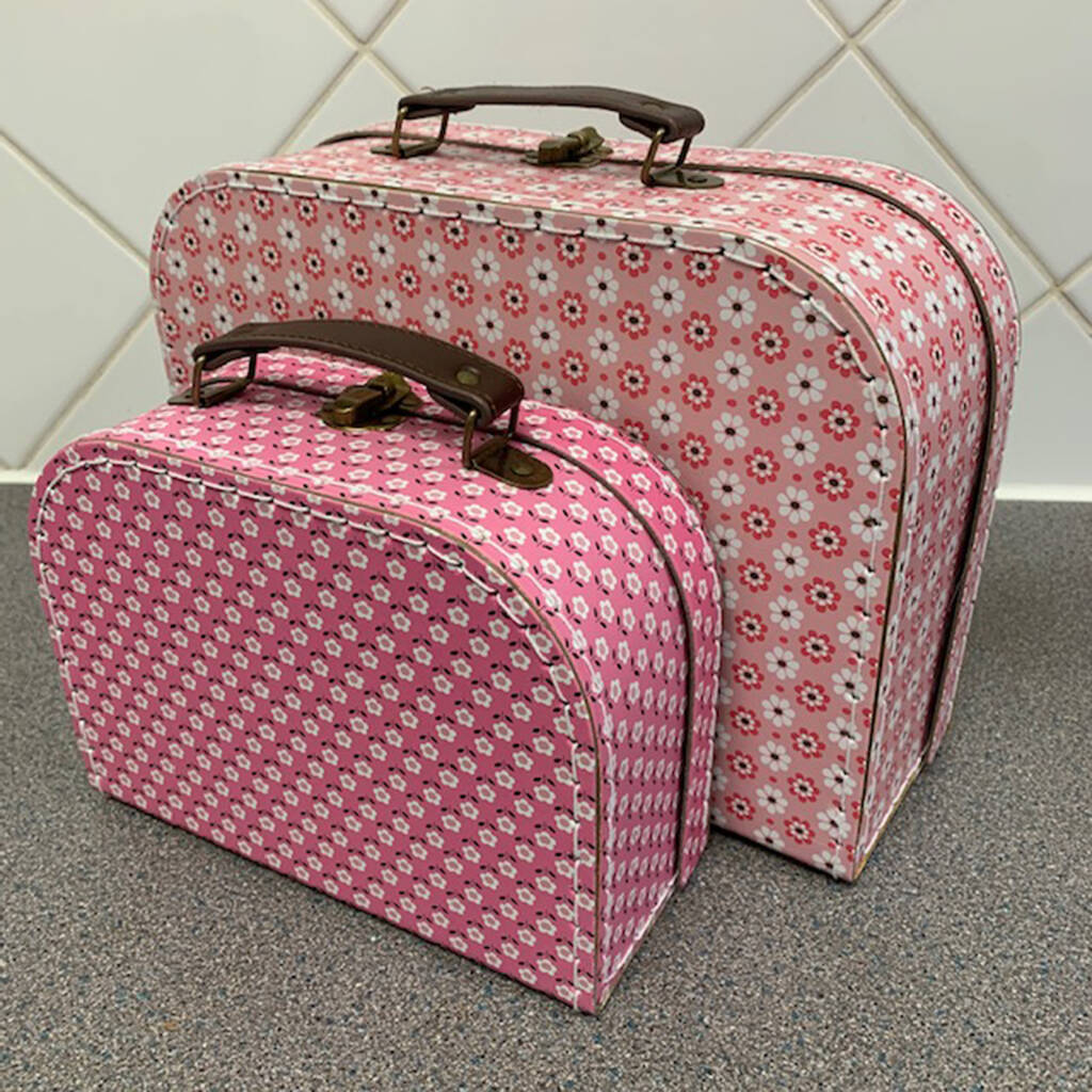 Personalised Children's Patterned Storage Suitcase By Jonny's Sister