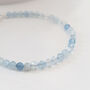 Aquamarine Semi Precious Gemstone Bracelet, thumbnail 2 of 8