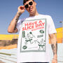 Have A Slice Day Men’s Pizza Graphic T Shirt, thumbnail 2 of 3
