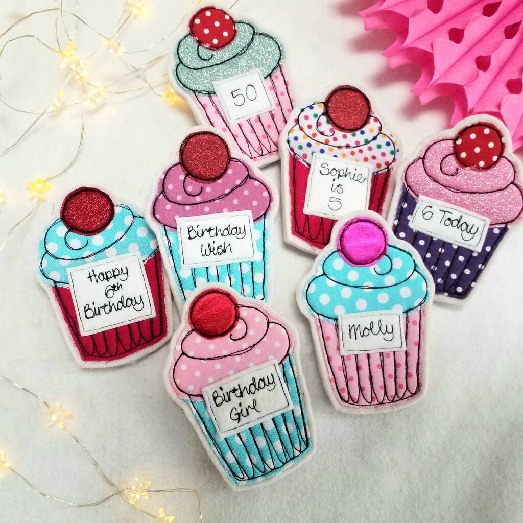Personalised Cupcake Cake Topper By Honeypips | notonthehighstreet.com