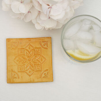Moroccan Style Mustard Coaster, 4 of 7