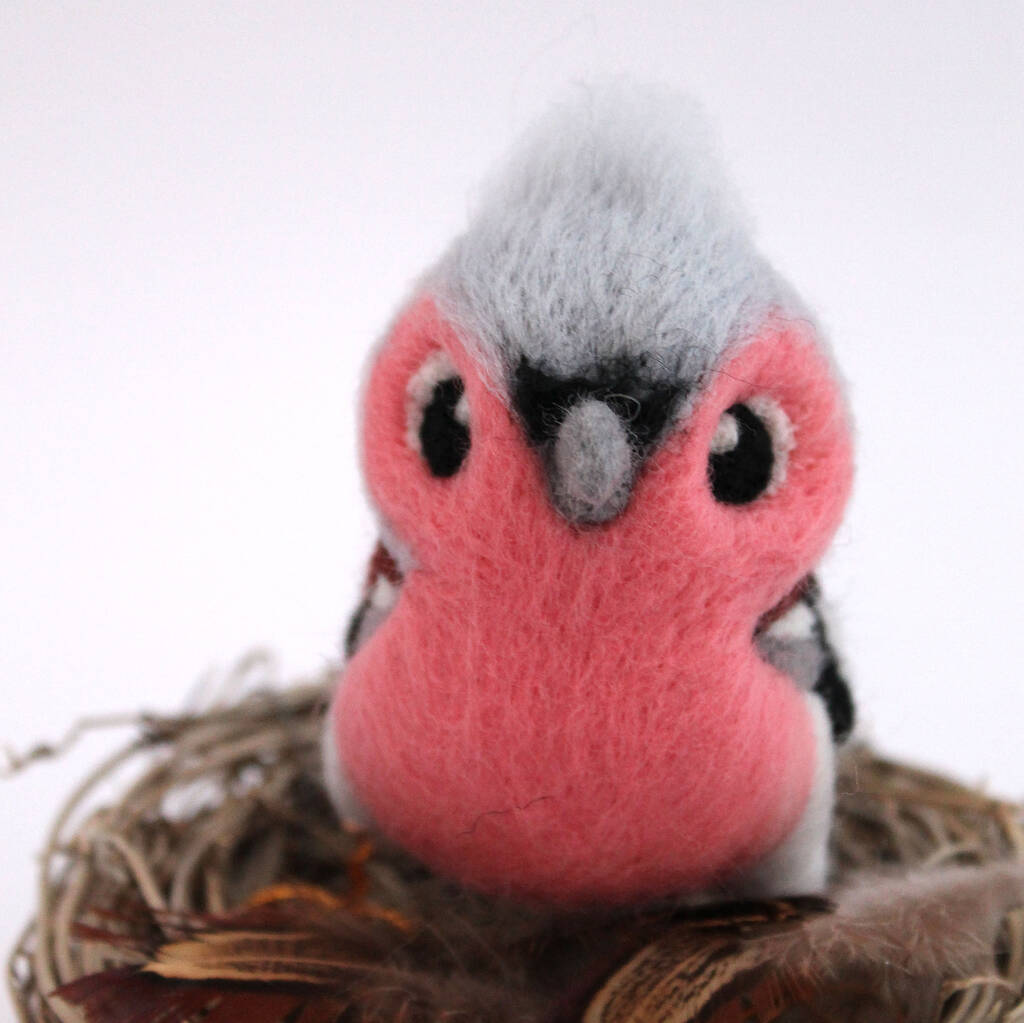 Needle Felted Chaffinch Standing Ornament, 1 of 7