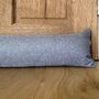 Grey Draught Excluder With Heavy Filling Personalised, thumbnail 3 of 6