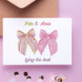 'Ribbon Bows' Tying The Knot Wedding Card, thumbnail 1 of 2