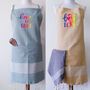 Personalised Pure Cotton Apron, Tea Towel, thumbnail 1 of 9