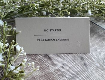 Wedding Table Guests Place Name Card Personalised, 8 of 12