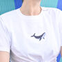 Whale Embroidered T Shirt, thumbnail 1 of 2