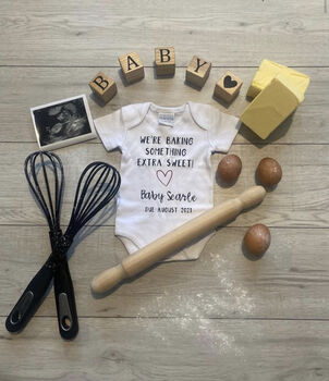 Baby Announcement | We're Baking Something Extra Sweet, 3 of 8