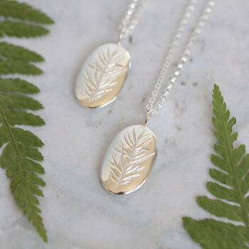 Rosemary Remembrance Silver Necklace, 6 of 8