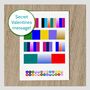 Personalised Secret Message Greetings Card Puzzle Art, thumbnail 1 of 12