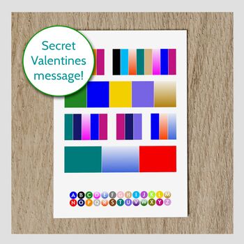 Personalised Secret Message Birthday Card Puzzle Art, 12 of 12