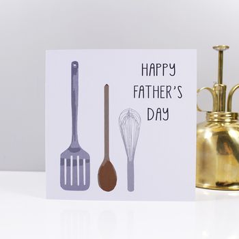 'Happy Fathers Day' Cooking Theme Card, 2 of 3