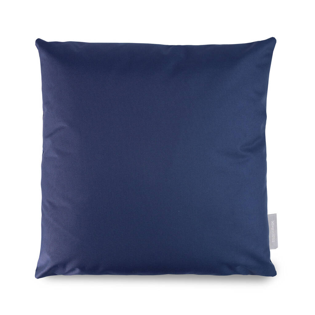 Navy Blue Water Resistant Garden And Outdoor Cushion