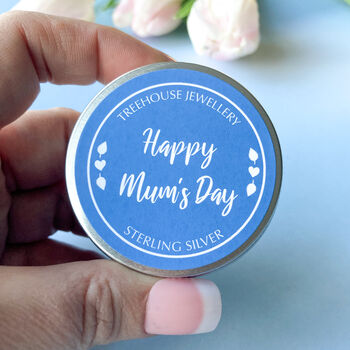 Mother's Day Vintage Style Silver Studs Blue, 4 of 10