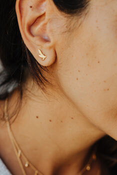 Olive Stud Earrings, 4 of 4