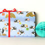 Puffin Gift Wrapping Paper Two Sheets, thumbnail 3 of 5