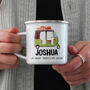 Personalised Tuk Tuk Enamel Mug Travel Gift, thumbnail 2 of 5