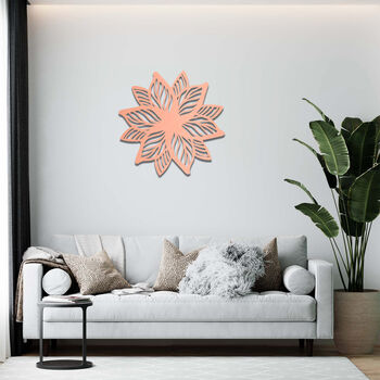 Mandala Flower Wooden Wall Art Elegant Room Decor, 3 of 8