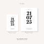 Personalised Wedding Date Print Elegant Keepsake Gift For The Bride And Groom, thumbnail 5 of 7