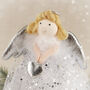 Silver Blonde Angel Christmas Tree Topper | 17cm, thumbnail 1 of 7