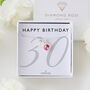 30th Birthday Gift For Her – Sterling Silver Birthstone And Personalised Disc Necklace, thumbnail 5 of 11