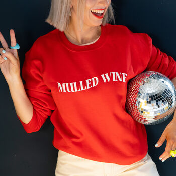 Mulled Wine Christmas Jumper Sweatshirt, 3 of 3