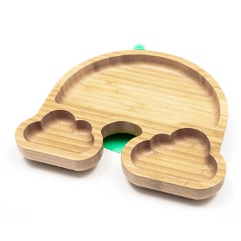 Baby Bamboo Weaning Suction Section Plate, 8 of 12
