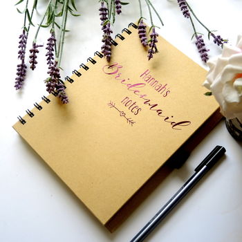 Personalised Bridesmaid Notebook, 3 of 4