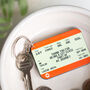 Personalised Train Ticket 'Thank You Teacher' Keyring, thumbnail 1 of 4