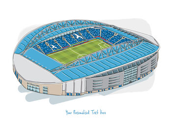 Personalised Brighton Stadium Print, 7 of 9