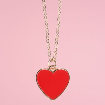 Galentines Gift Heart Necklace For Best Friends, 3 of 5