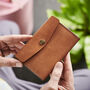 Personalised Raw Buffalo Leather Passport Holder, thumbnail 4 of 5