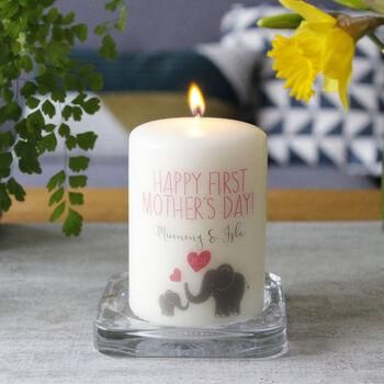 First Mother's Day Personalised Elephant Candle, 6 of 6