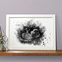 Personalised Baby Ultrasound Scan Illustration Print, thumbnail 1 of 6