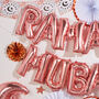 Rose Gold 'Ramadan Mubarak' Foil Letter Balloon Set, thumbnail 3 of 4
