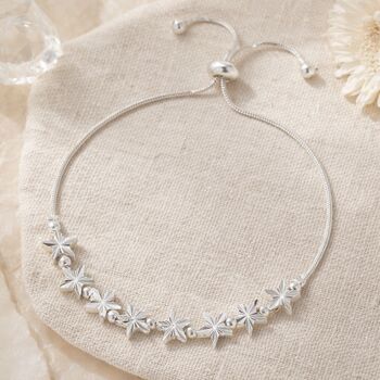 80th Birthday Drawstring Eight Star Bracelet, 3 of 4