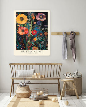 Gustav Klimt Midnight Flower Art Print, 2 of 3
