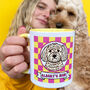 Personalised Dog Mum Checkerboard Mug, thumbnail 4 of 12