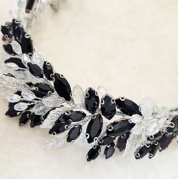 Black Bridal Crown, 2 of 6