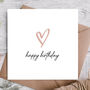 Happy Birthday Card For Boyfriend | Cute Card, thumbnail 1 of 3