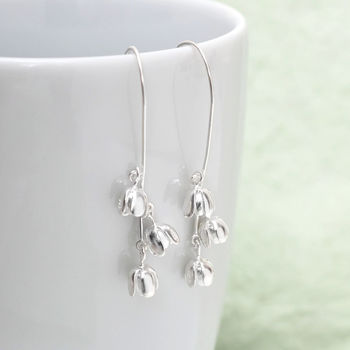 Sterling Silver Blossom Bells Earrings, 2 of 4