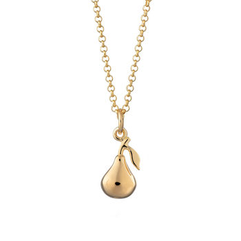 Pear Necklace, Sterling Silver Or Gold Plated, 9 of 9